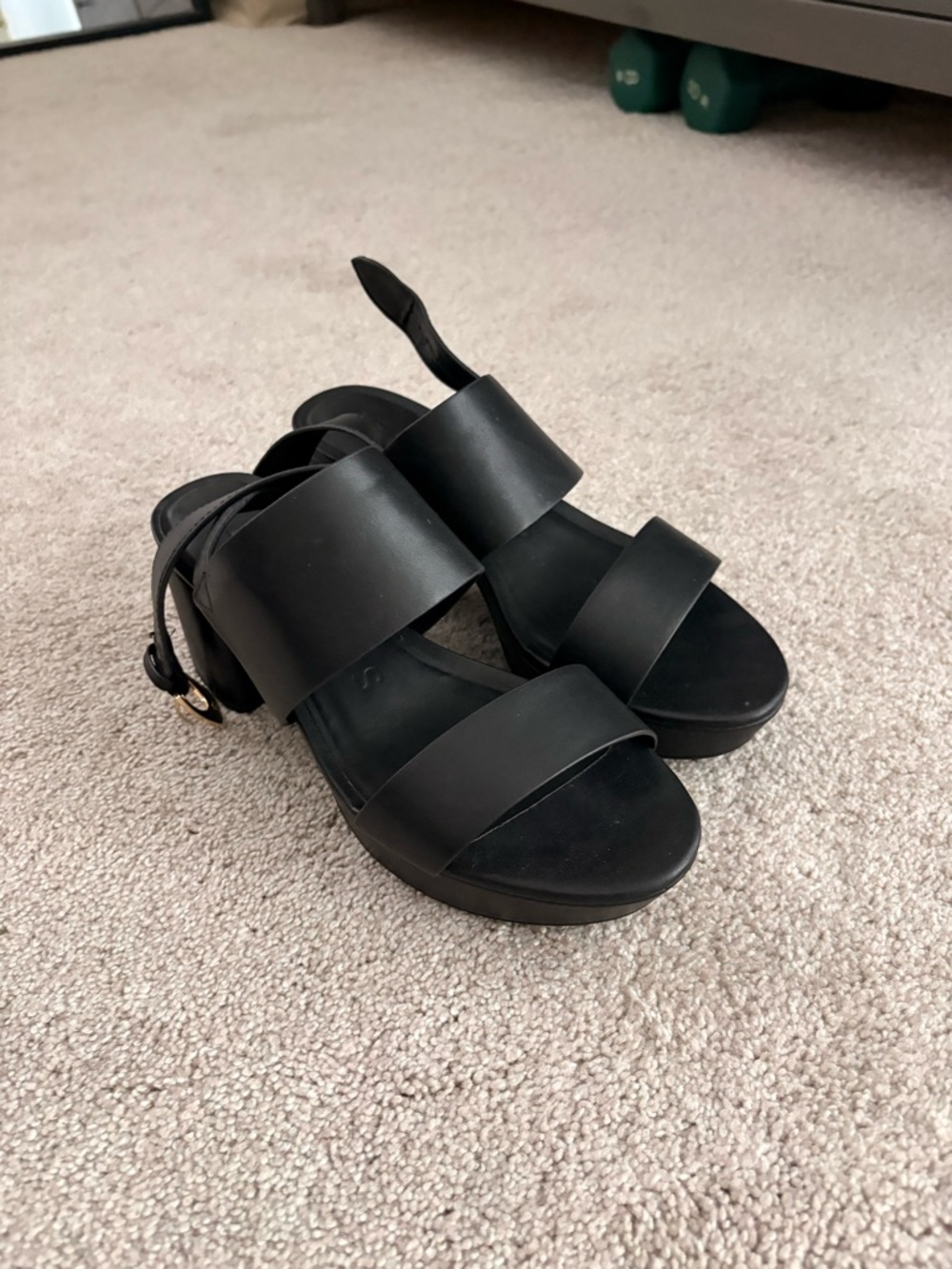 Aerosols Camilla Platform Block Heel Sandal 7 - worn once! - Picture 3 of 5